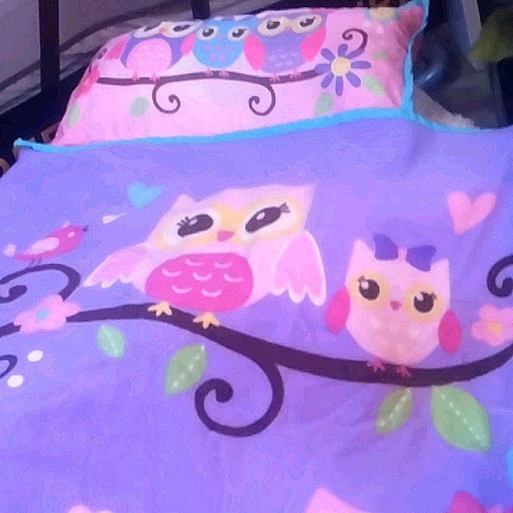 Little girls printed sleeping bag